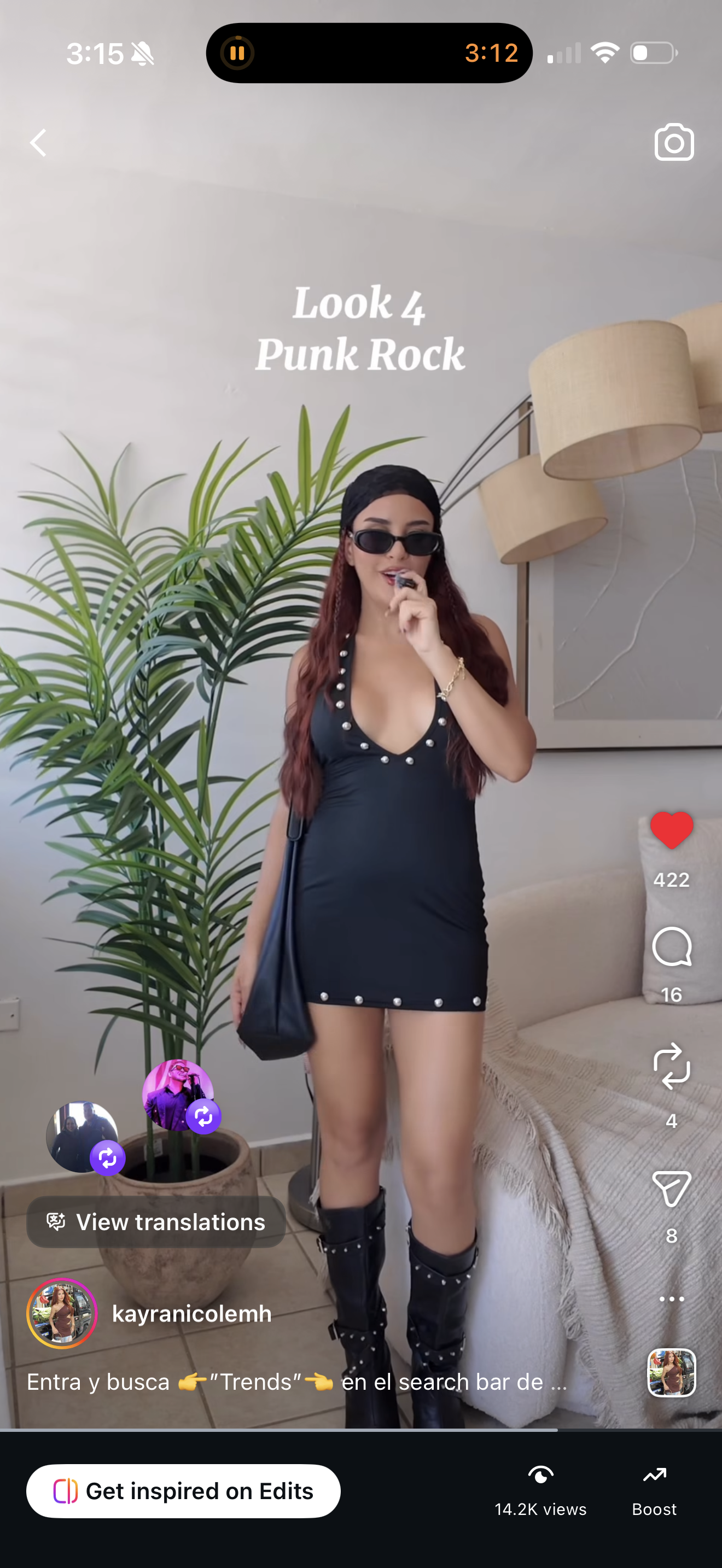 Traje negro S