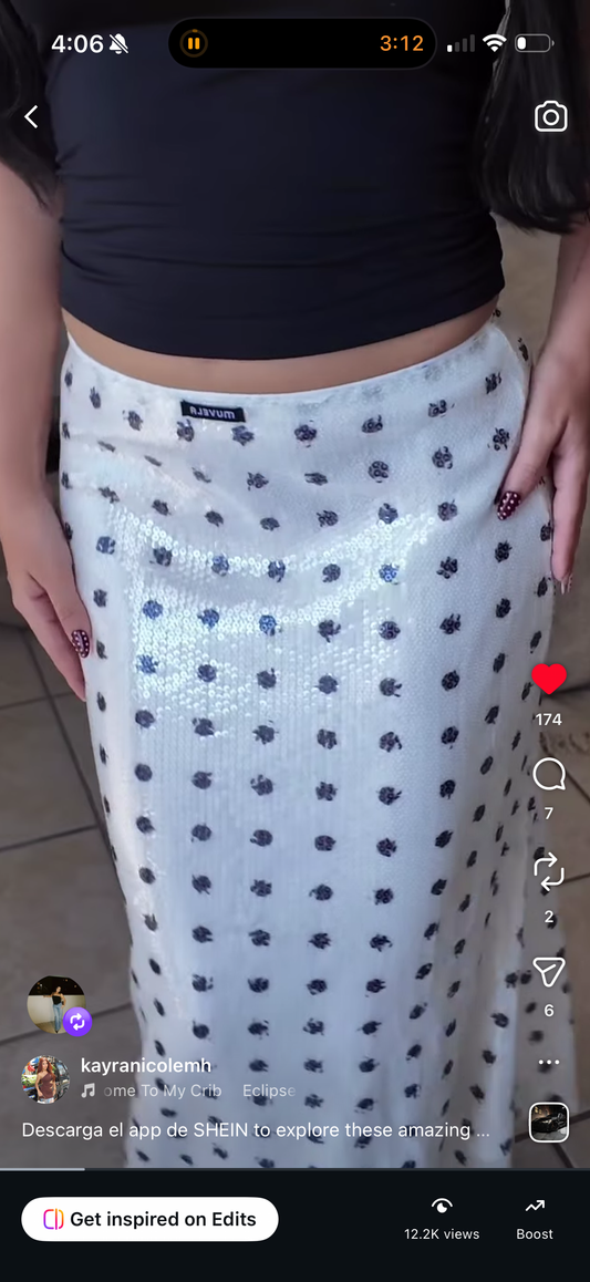 Falda puntitos S
