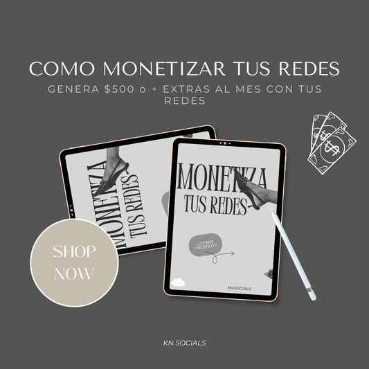 Como monetizar tus redes