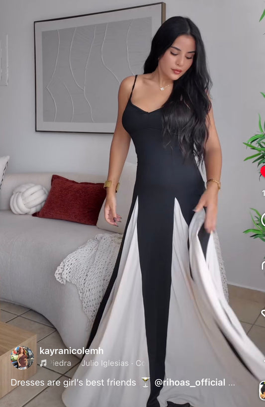 Traje blanco y negro S