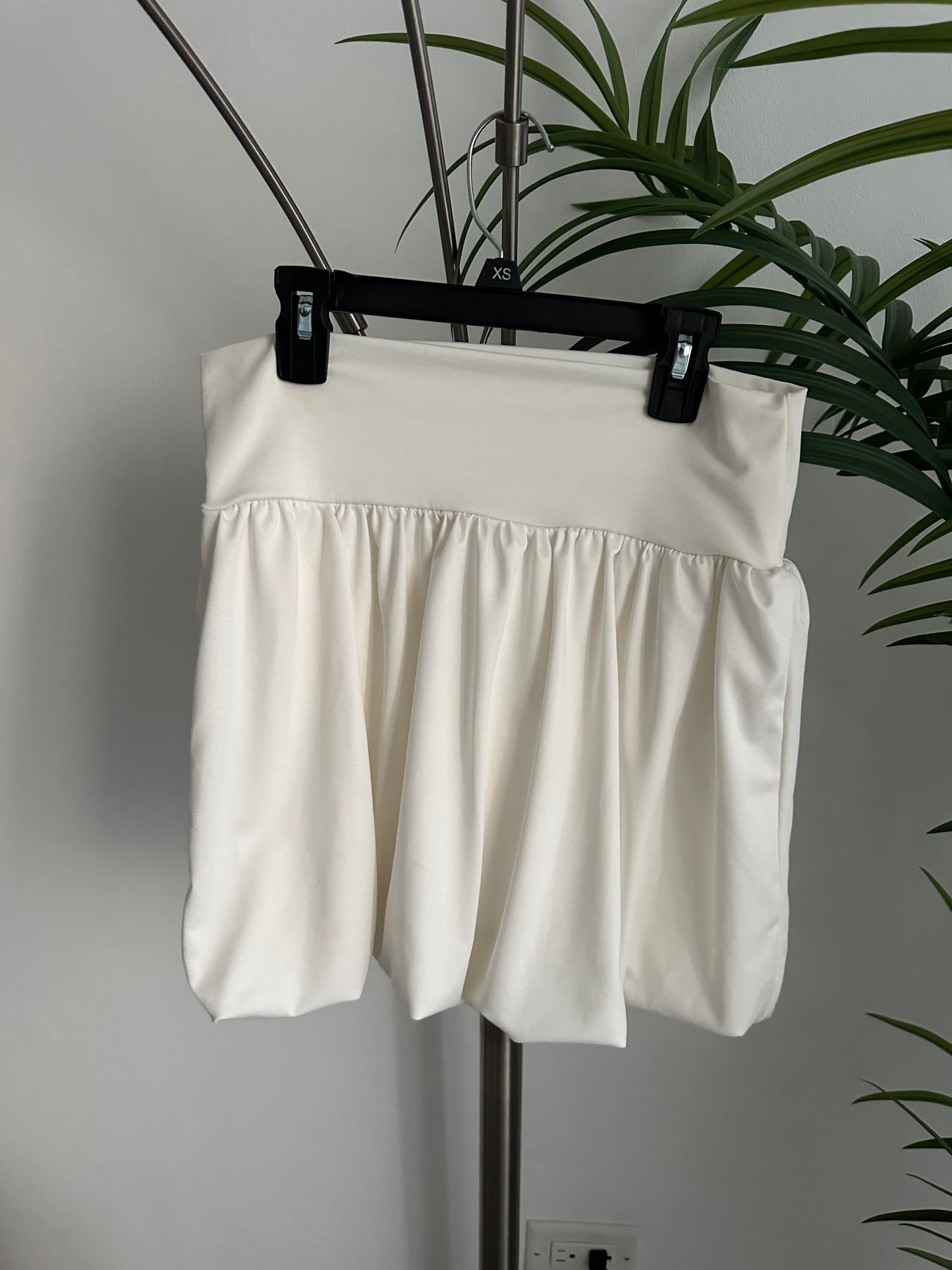 Falda corta blanca S
