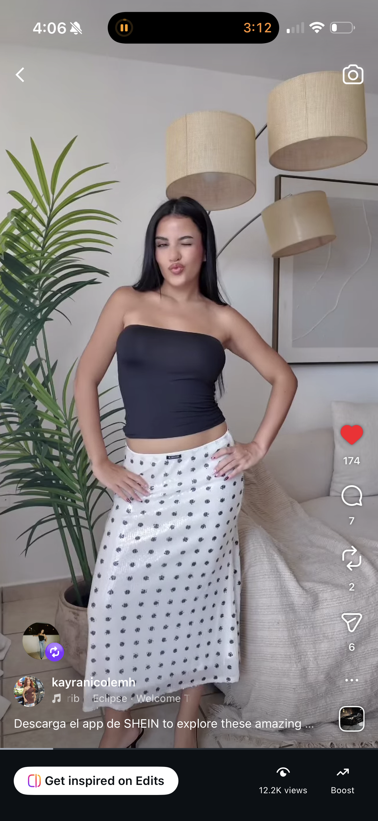 Falda puntitos S